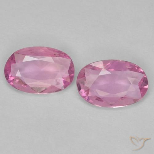0.73ctw Naturale Rosa viola reale molto chiaro Zaffiro, Ovale, VS