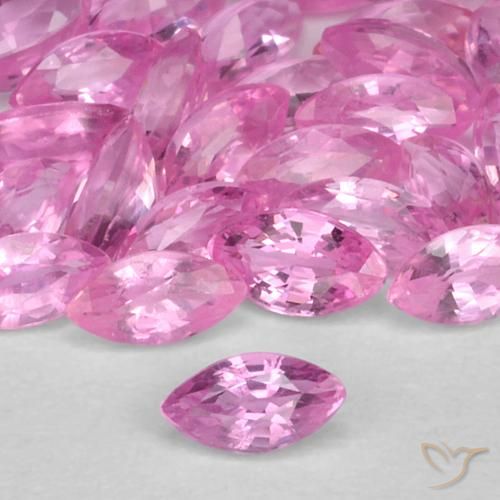 Zaffiro Rosa medio naturale da 0.12 ct, Taglio marquise, VS