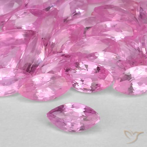 Zaffiro Rosa medio naturale da 0.12 ct, Taglio marquise, VS