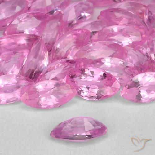 Zaffiro Rosa medio naturale da 0.12 ct, Taglio marquise, VS