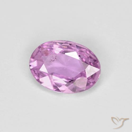 Zaffiro Viola chiaro naturale da 0.63 ct, Ovale, VS