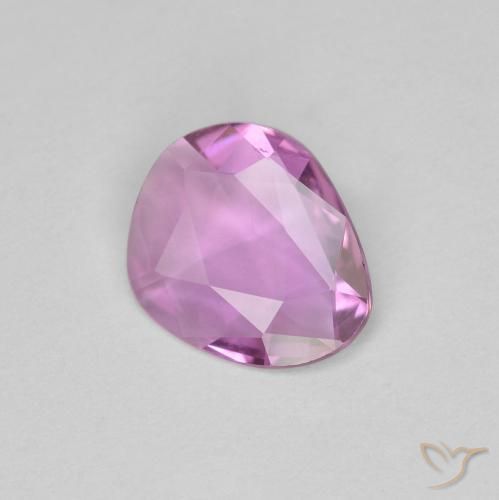 Zaffiro Rosa viola naturale da 0.84 ct, Taglio a fantasia, VVS-VS
