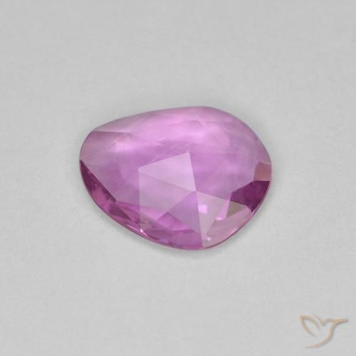 Zaffiro Rosa viola naturale da 0.84 ct, Taglio a fantasia, VVS-VS