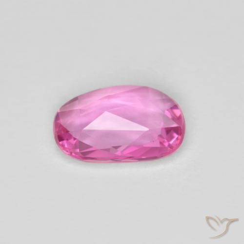 Zaffiro Rosa porpora reale naturale da 0.60 ct, Taglio a fantasia, VVS