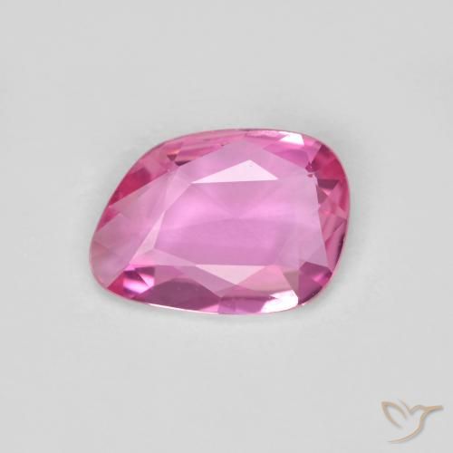 Zaffiro Rosa porpora reale naturale da 0.77 ct, Forma fantasia, VVS