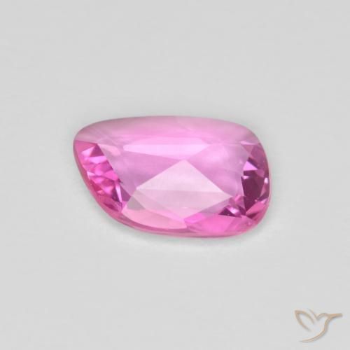 Zaffiro Rosa porpora reale naturale da 0.77 ct, Forma fantasia, VVS