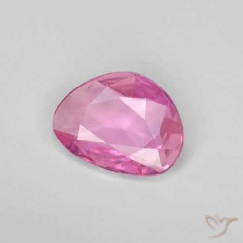 Zaffiro Rosa scuro naturale da 0.84 ct, Taglio a fantasia, VVS-VS