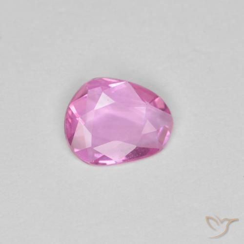 Zaffiro Rosa intenso naturale da 0.33 ct, Forma fantasia, VVS