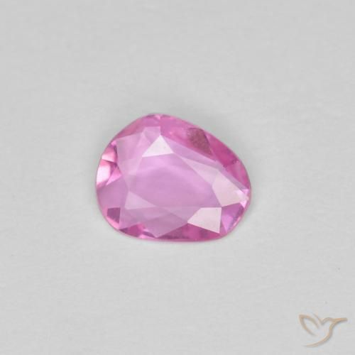 Zaffiro Rosa intenso naturale da 0.33 ct, Forma fantasia, VVS