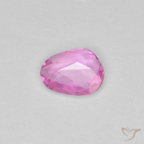 Zaffiro Rosa intenso naturale da 0.33 ct, Forma fantasia, VVS