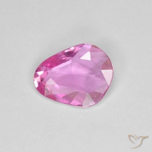 Zaffiro Rosa medio naturale da 0.91 ct, Taglio a fantasia, VVS-VS