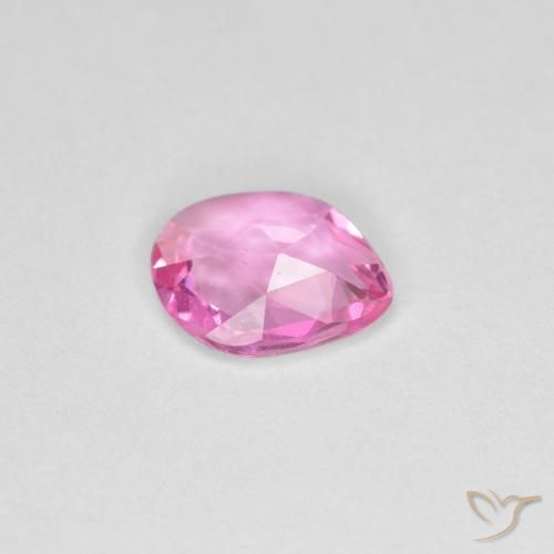 Zaffiro Rosa scuro naturale da 0.69 ct, Taglio a fantasia, VVS-VS