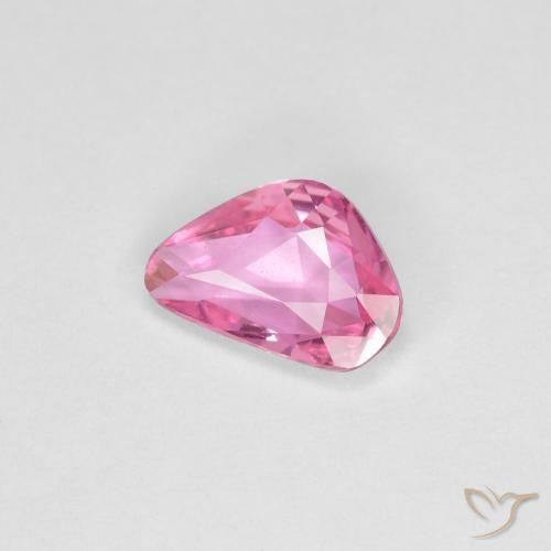 Zaffiro Rosa porpora reale naturale da 0.75 ct, Taglio a fantasia, VVS-VS
