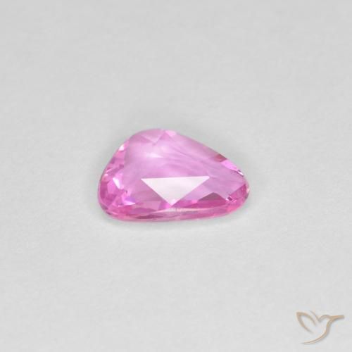 Zaffiro Rosa medio naturale da 0.60 ct, Taglio a fantasia, VVS-VS
