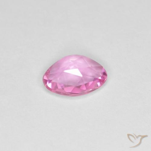 Zaffiro Rosa porpora reale naturale da 0.58 ct, Taglio a fantasia, VVS-VS