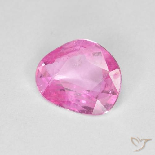 Zaffiro Rosa intenso naturale da 0.63 ct, Taglio a fantasia, VS