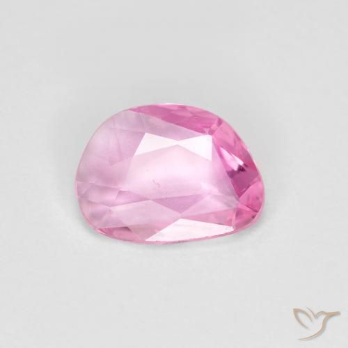 Zaffiro Rosa scuro naturale da 0.58 ct, Taglio a fantasia, VVS-VS
