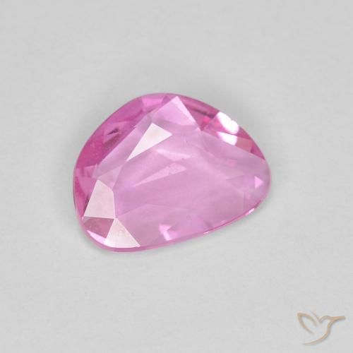 Zaffiro Rosa intenso naturale da 0.63 ct, Taglio a fantasia, VVS-VS