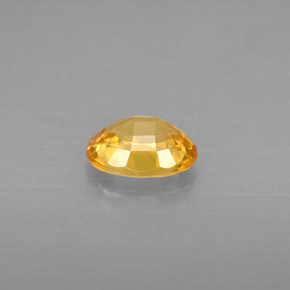 Zaffiro naturale giallo da 1,31 ct, taglio ovale, VVS-VS