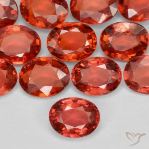 Zaffiro Rosso brillante naturale da 0.45 ct, Ovale, VS