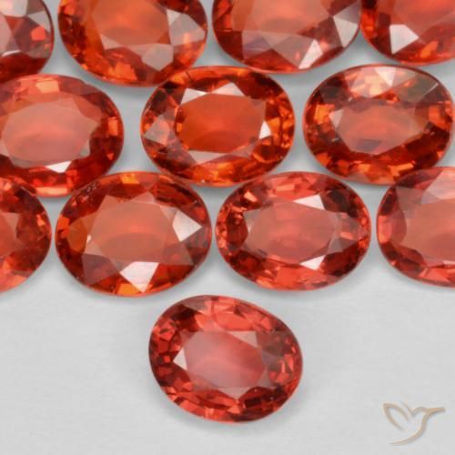 Zaffiro Rosso brillante naturale da 0.45 ct, Ovale, VS