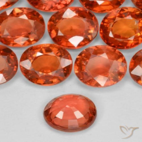 Zaffiro Rosso intenso naturale da 0.45 ct, Ovale, VS