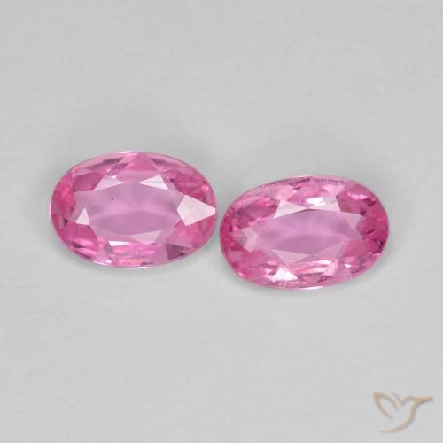 0.83ctw Naturale Rosa intenso Zaffiro, Ovale, VS