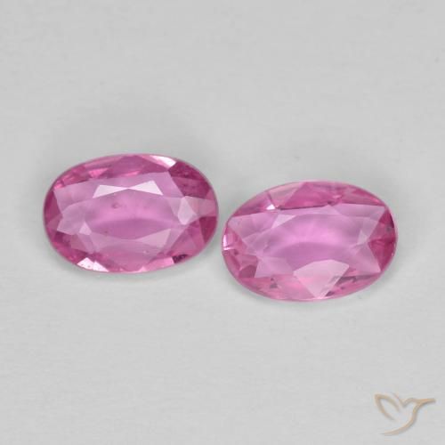 0.98ctw Naturale Rosa porpora reale Zaffiro, Ovale, VVS-VS