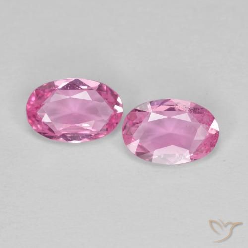 0.87ctw Naturale Rosa intenso Zaffiro, Ovale, VS