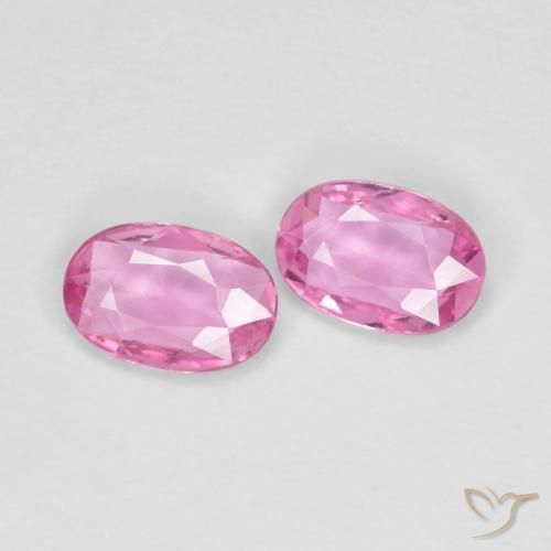 Gemme di Zaffiro Rosa medio naturale da 0.90 ct, Ovale, VS