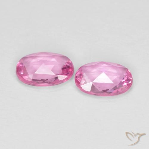 Gemme di Zaffiro Rosa medio naturale da 0.90 ct, Ovale, VS