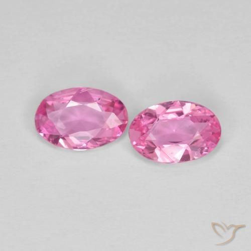0.68ctw Naturale Rosa medio Zaffiro, Ovale, VVS-VS