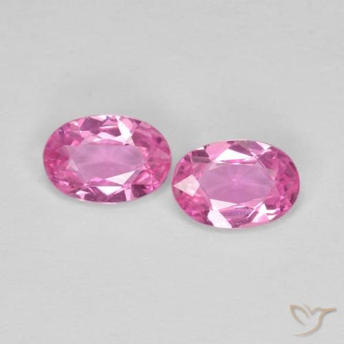 0.85ctw Naturale Rosa medio Zaffiro, Ovale, VS