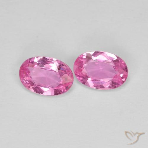 Gemme di Zaffiro Rosa medio naturale da 0.85 ct, Ovale, VS