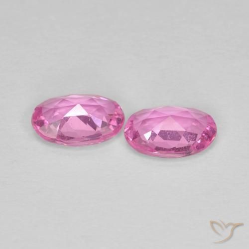Gemme di Zaffiro Rosa medio naturale da 0.85 ct, Ovale, VS