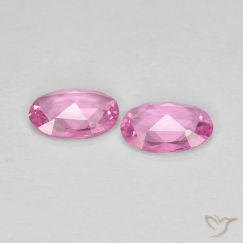 Gemme di Zaffiro Rosa medio naturale da 0.69 ct, Ovale, VS