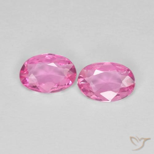 0.68ctw Naturale Rosa medio Zaffiro, Ovale, VS