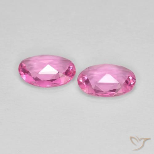 Gemme di Zaffiro Rosa medio naturale da 0.68 ct, Ovale, VS