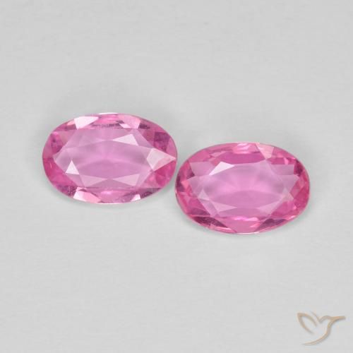 0.77ctw Naturale Rosa medio Zaffiro, Ovale, VVS-VS