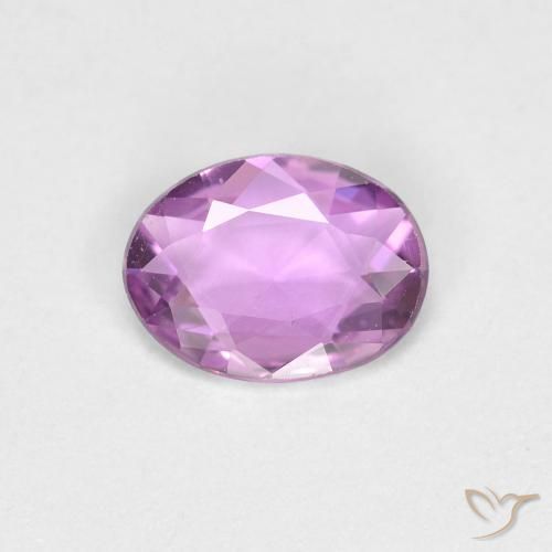 Zaffiro Lilla Viola naturale da 0.48 ct, Ovale, VVS