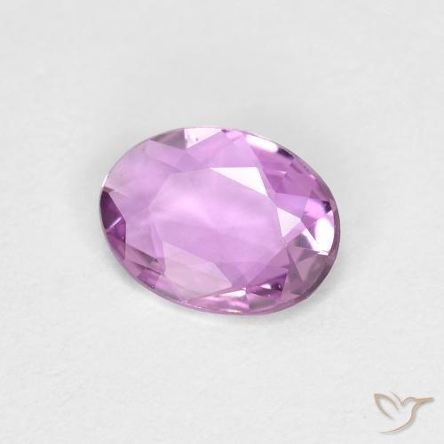 Zaffiro Lilla Viola naturale da 0.48 ct, Ovale, VVS