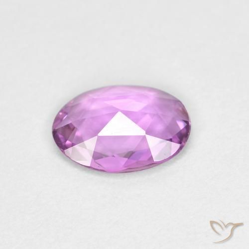Zaffiro Lilla Viola naturale da 0.48 ct, Ovale, VVS