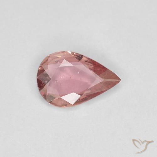 0.43ct Naturale Rosa chiaro Zaffiro, Forma a pera, VS