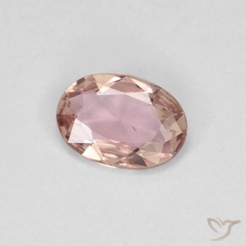 Zaffiro Rosa chiaro naturale da 0.60 ct, Ovale, VS
