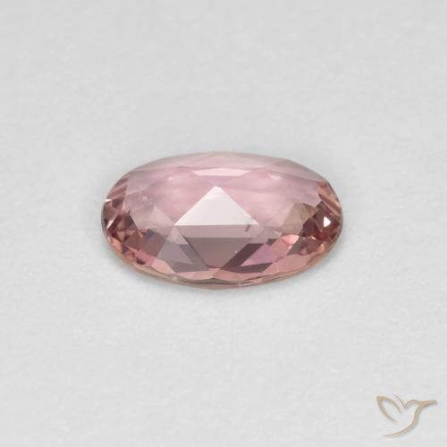 Zaffiro Rosa chiaro naturale da 0.60 ct, Ovale, VS