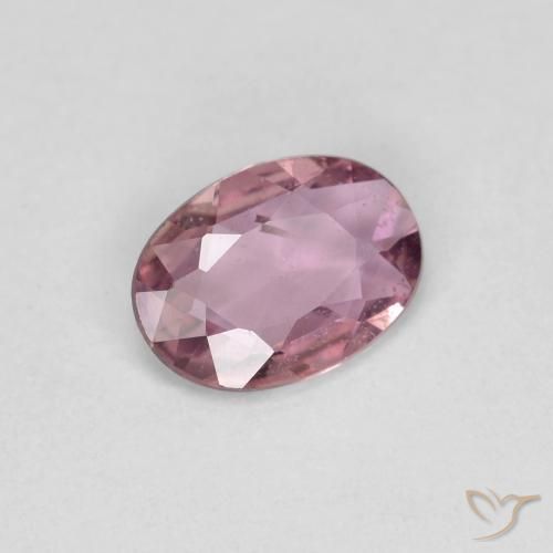 Zaffiro Rosa scuro naturale da 0.65 ct, Ovale, VS