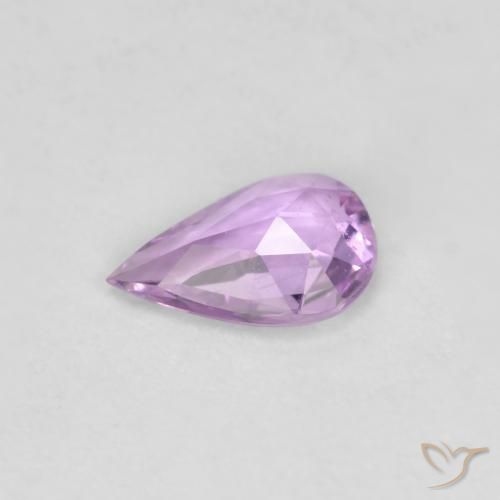 Zaffiro Lilla naturale da 0.50 ct, Forma a pera, VS