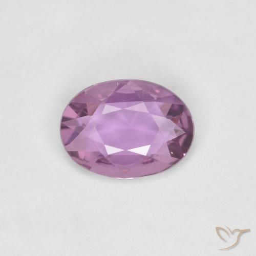 Zaffiro Viola chiaro naturale da 0.60 ct, Ovale, VVS