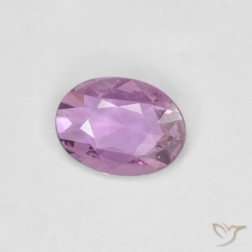 Zaffiro Viola chiaro naturale da 0.60 ct, Ovale, VVS
