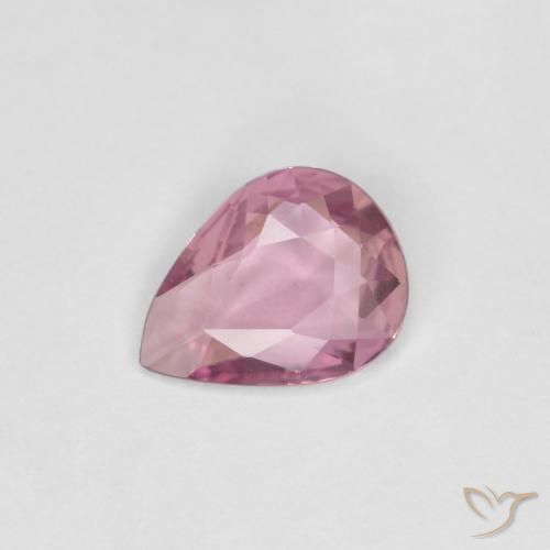 Zaffiro lavanda profonda naturale da 0.46 ct, Forma a pera, VVS